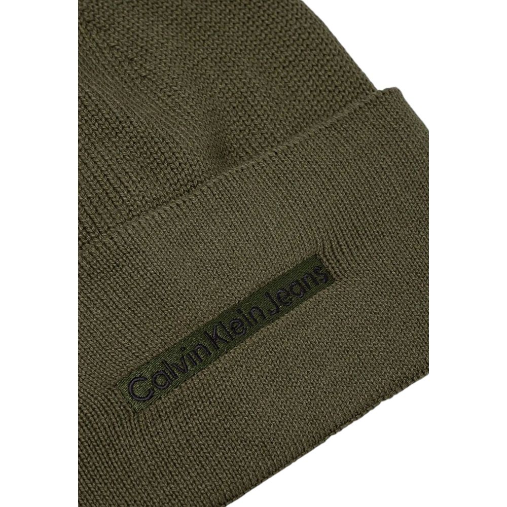 Calvin Klein Jeans Green Cotton Caps Baseball Hat