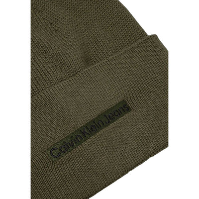 Calvin Klein Jeans Green Cotton Caps Baseball Hat