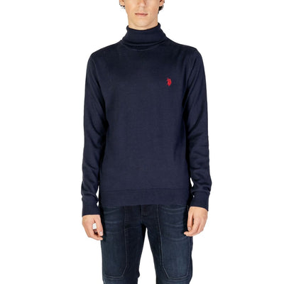 US POLO ASSN. Blauwe katoenen coltrui