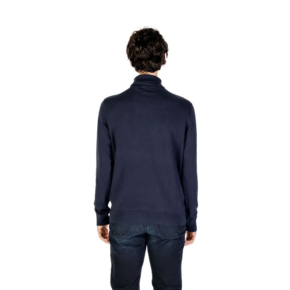 US POLO ASSN. Blauwe katoenen coltrui