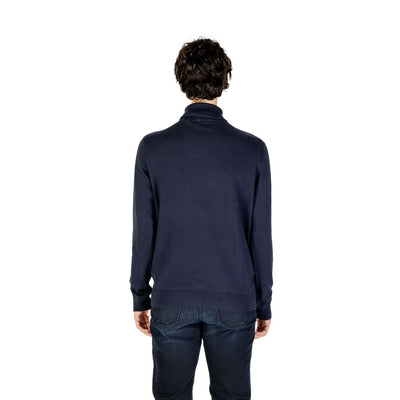 US POLO ASSN. Blauwe katoenen coltrui