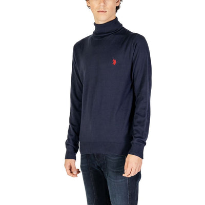 US POLO ASSN. Blauwe katoenen coltrui