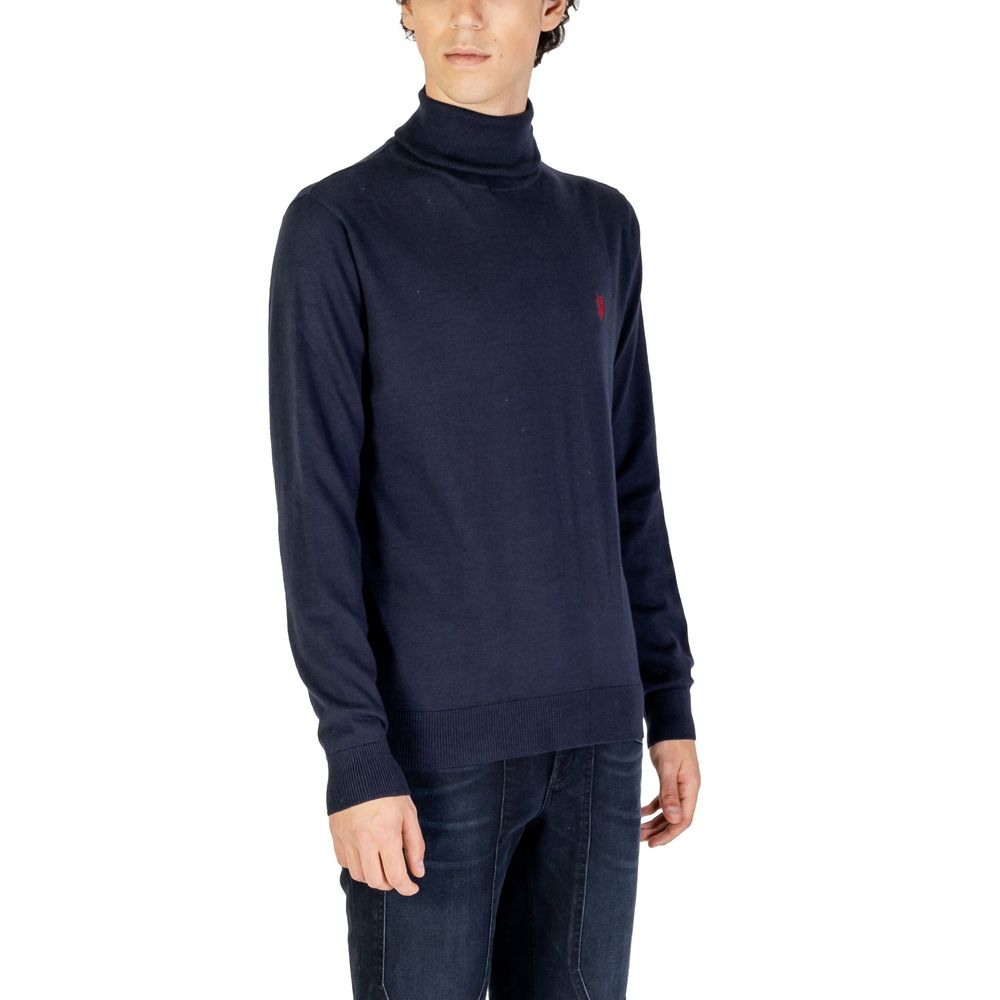US POLO ASSN. Blauwe katoenen coltrui