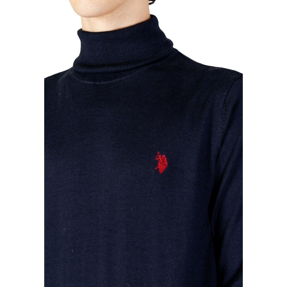 US POLO ASSN. Blauwe katoenen coltrui