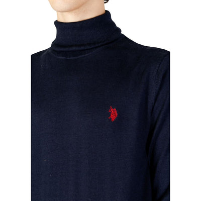 US POLO ASSN. Blauwe katoenen coltrui