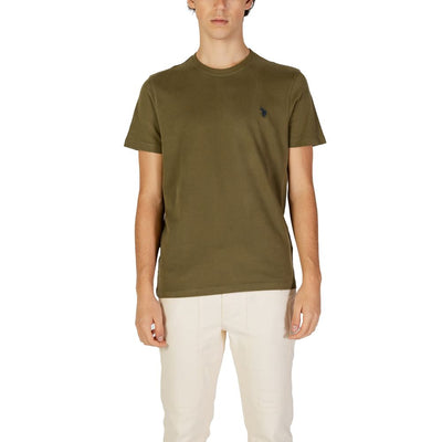 US POLO ASSN. Groen katoenen T-shirt