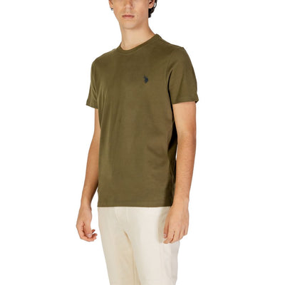 US POLO ASSN. Groen katoenen T-shirt