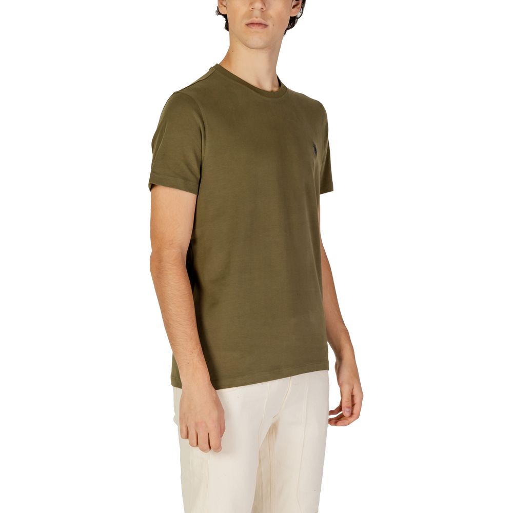 US POLO ASSN. Groen katoenen T-shirt