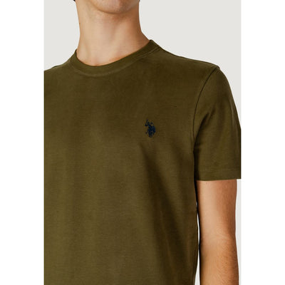 US POLO ASSN. Groen katoenen T-shirt