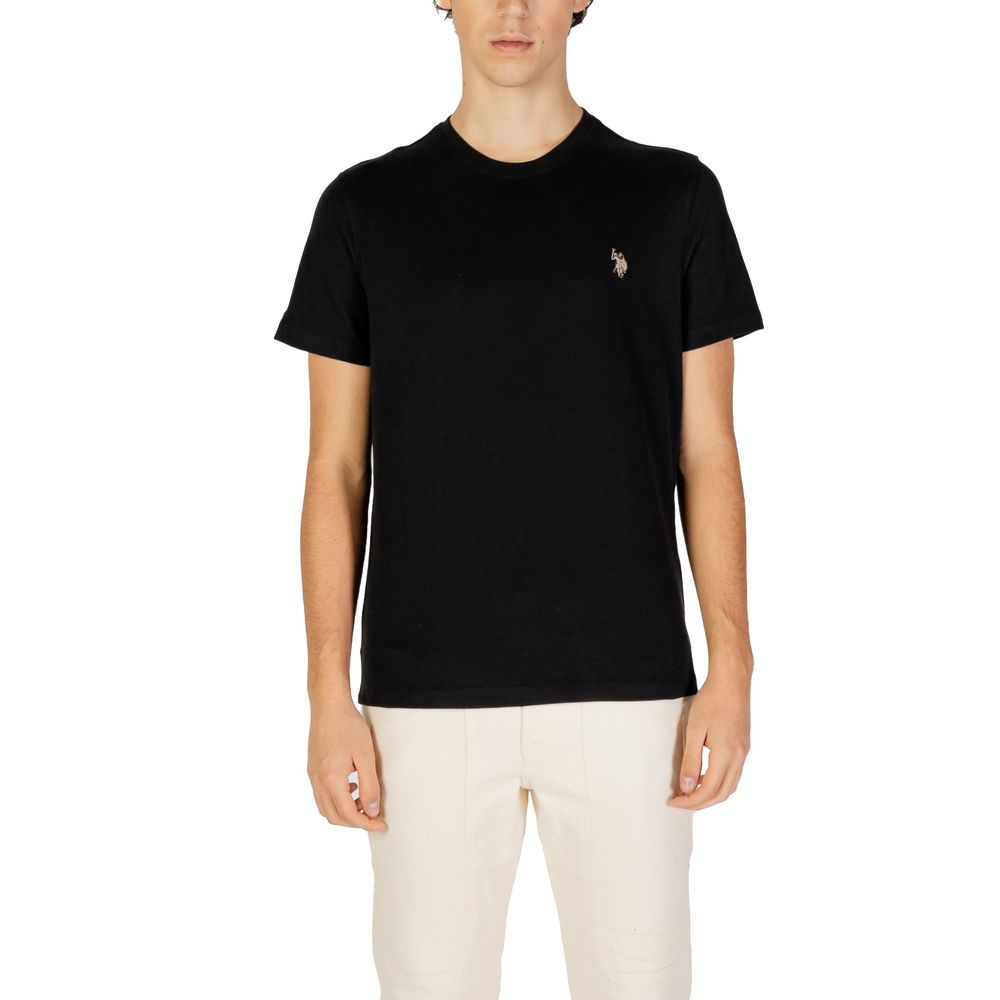 T-shirt en coton noir US POLO ASSN.