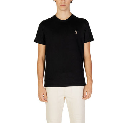 T-shirt en coton noir US POLO ASSN.