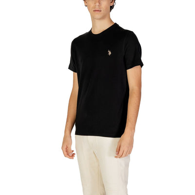 T-shirt en coton noir US POLO ASSN.