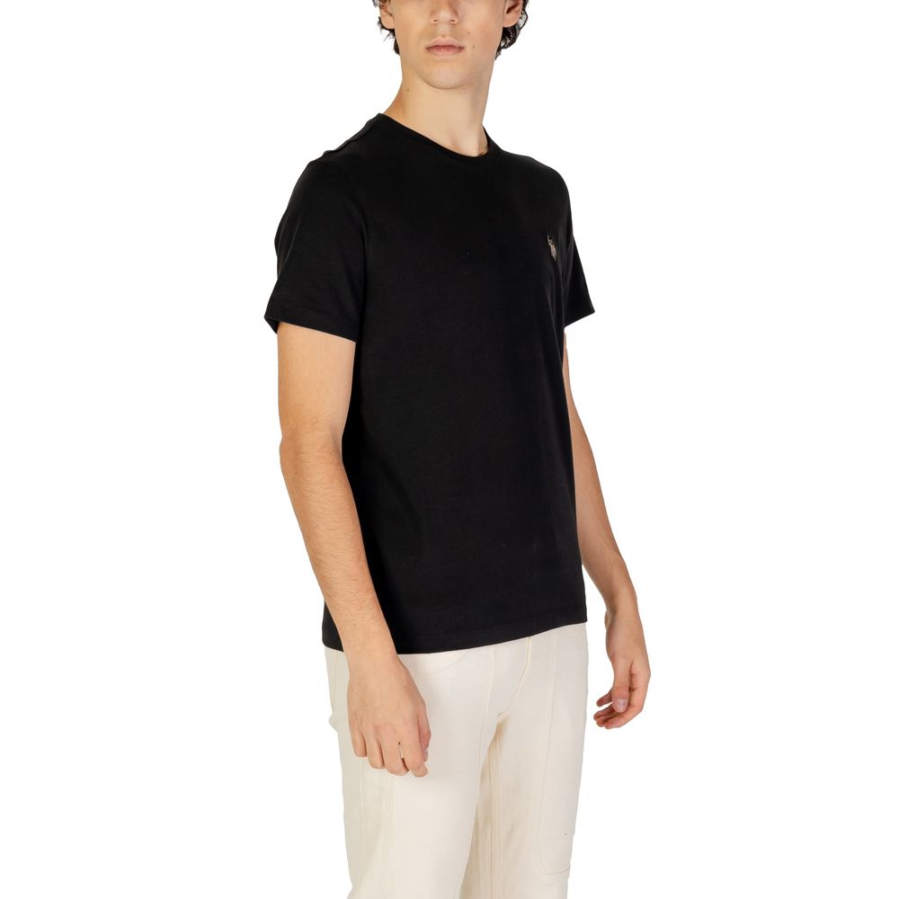 T-shirt en coton noir US POLO ASSN.