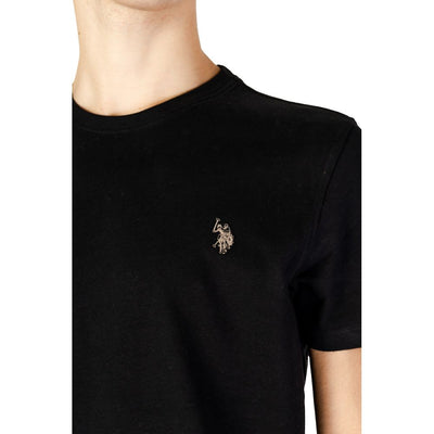 T-shirt en coton noir US POLO ASSN.