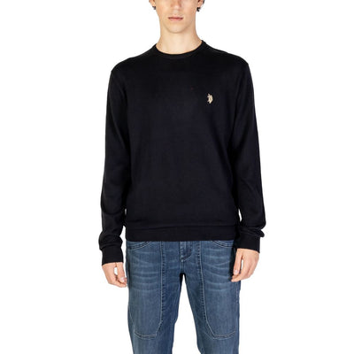 US POLO ASSN. Zwarte katoenen trui