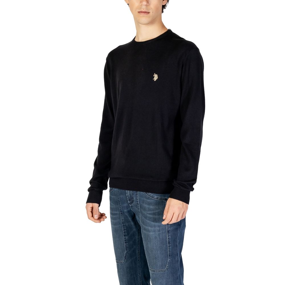 US POLO ASSN. Zwarte katoenen trui