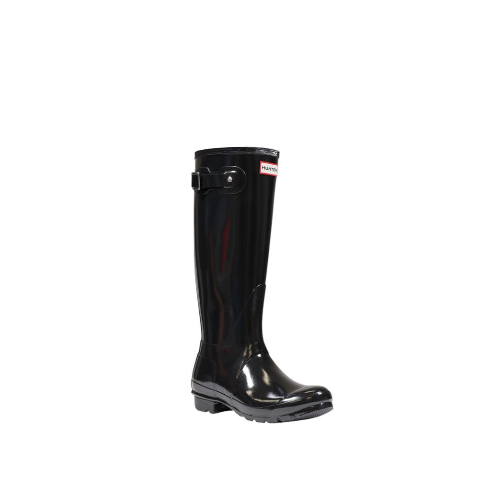 Hunter Black gerecycled polyester enkellaars