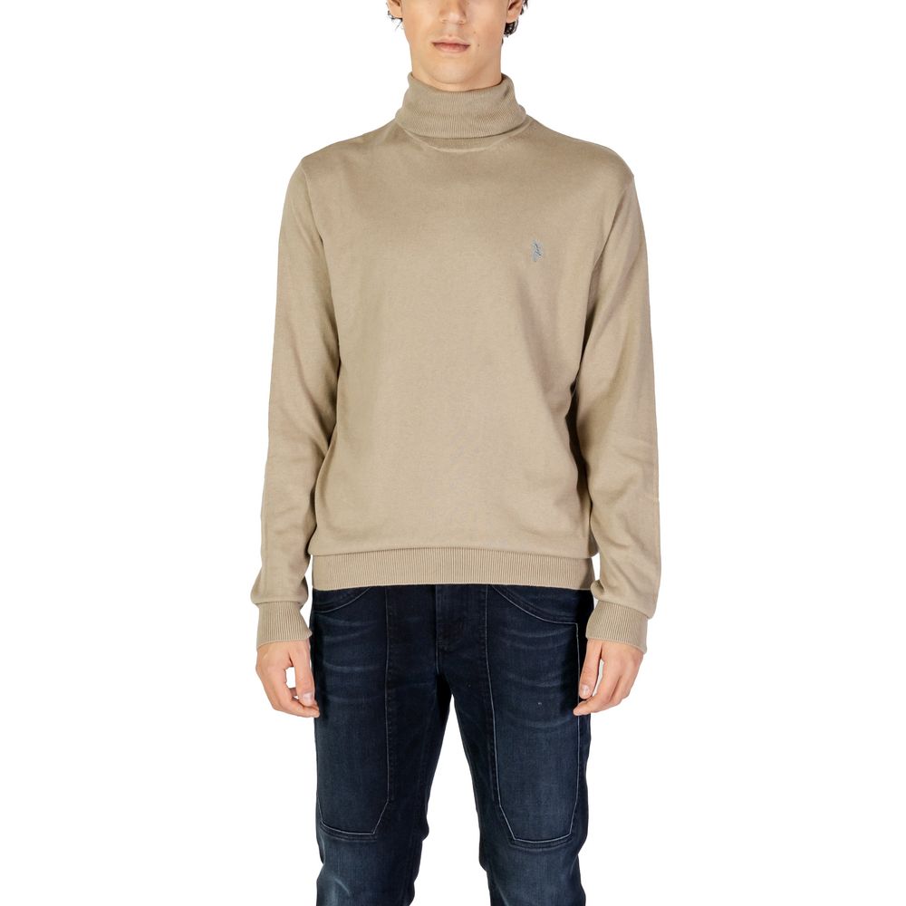 Col roulé en coton beige US POLO ASSN.