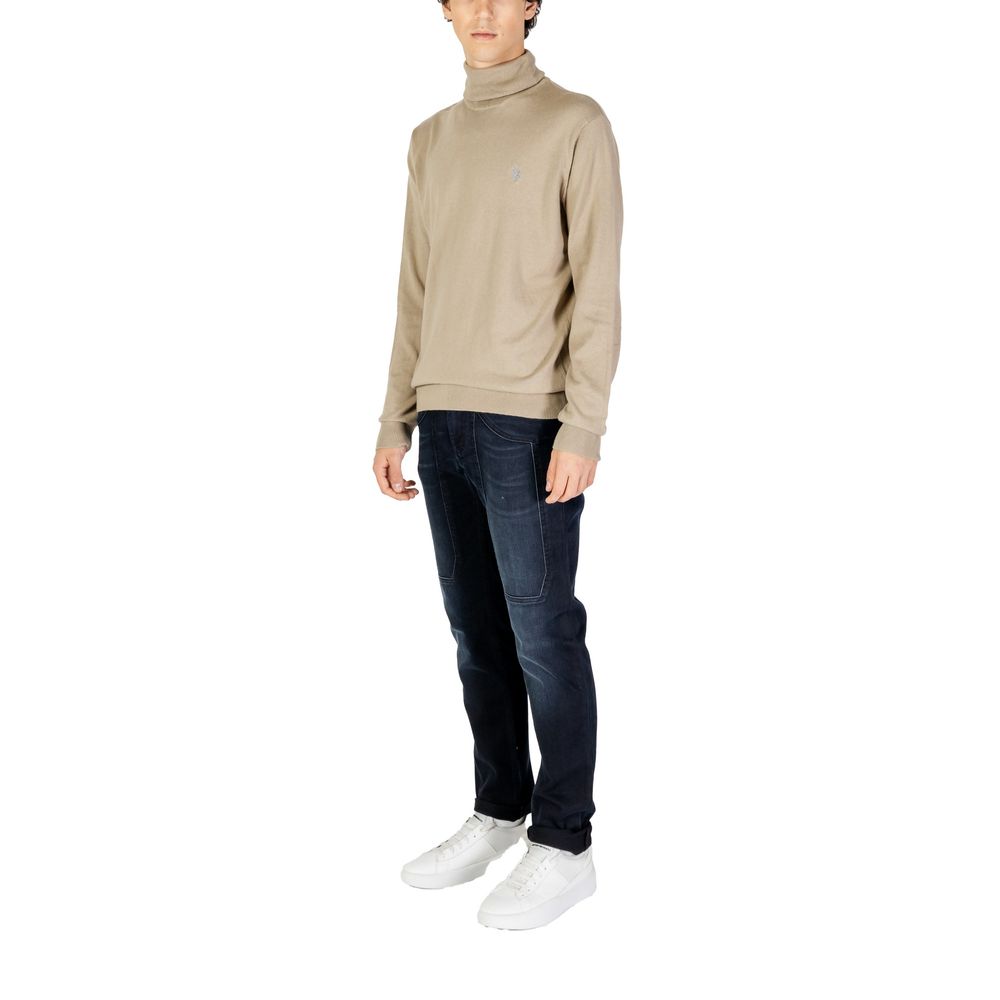 Col roulé en coton beige US POLO ASSN.