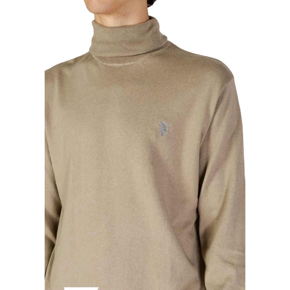 Col roulé en coton beige US POLO ASSN.