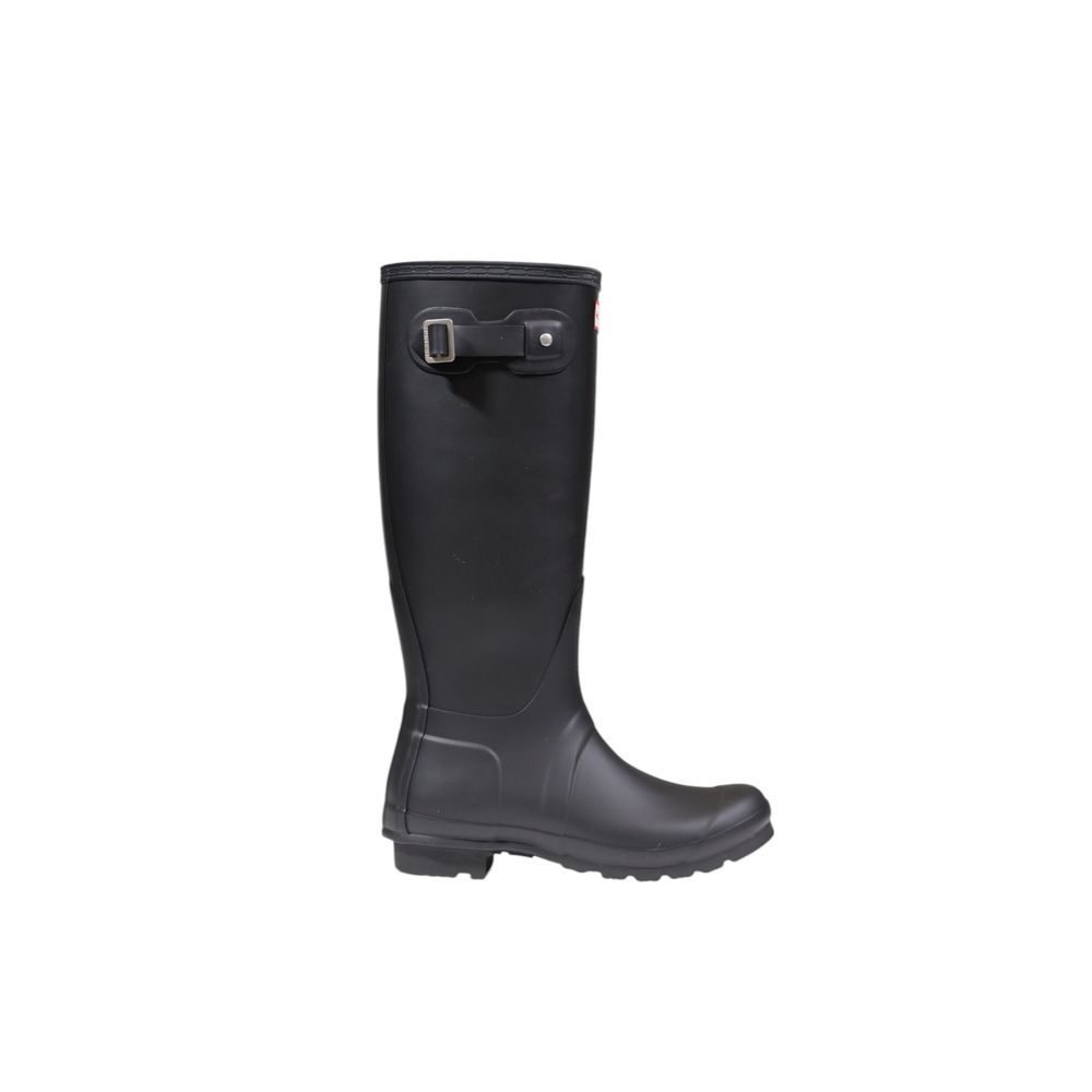 Bottines Hunter noires en polyester recyclé