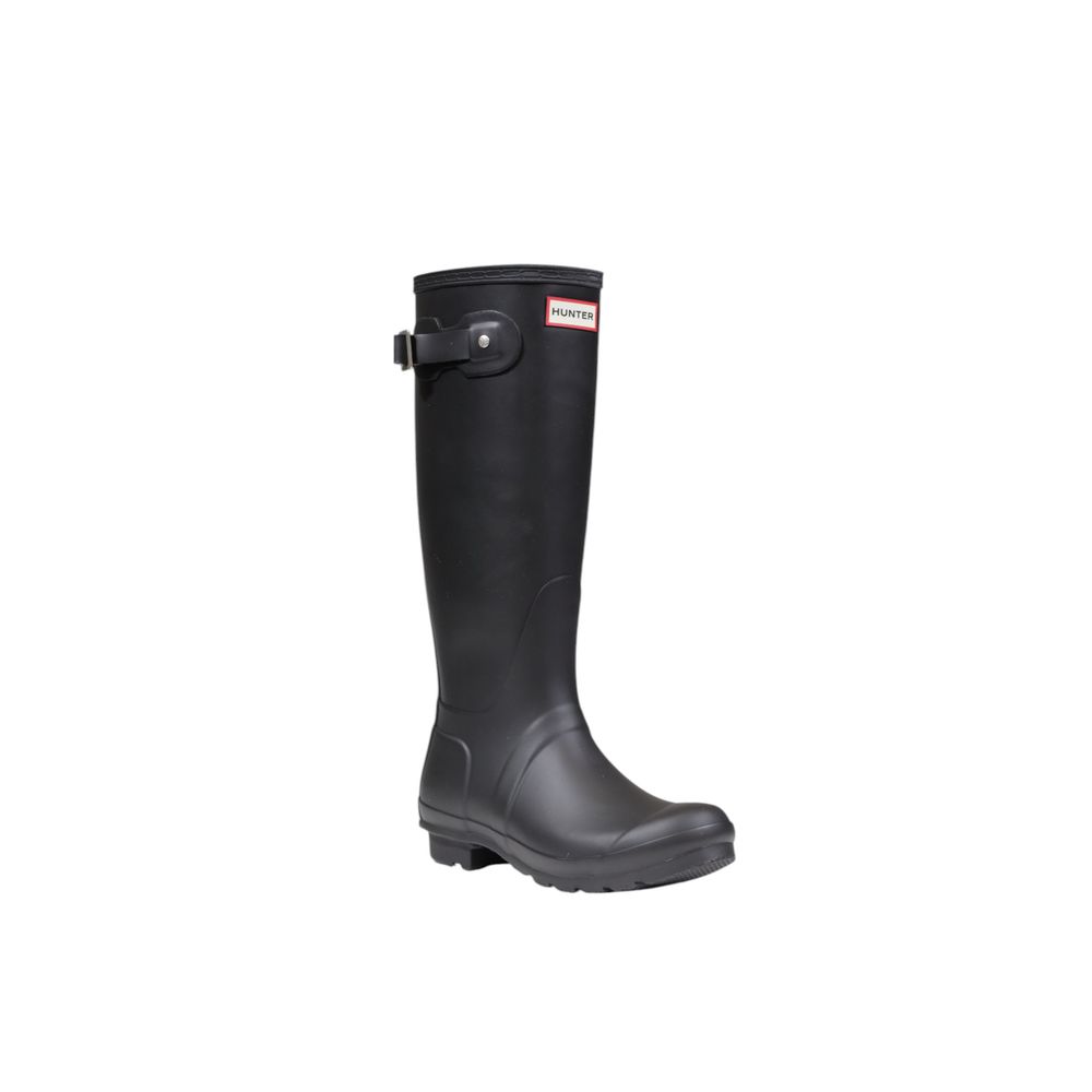 Bottines Hunter noires en polyester recyclé