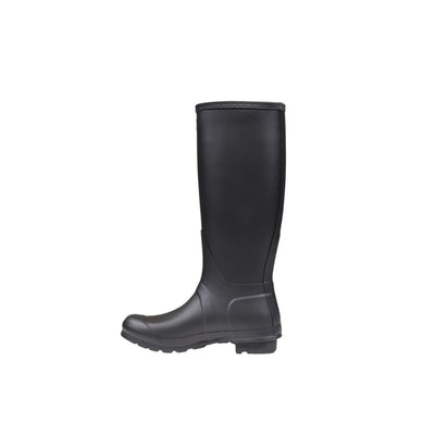 Bottines Hunter noires en polyester recyclé