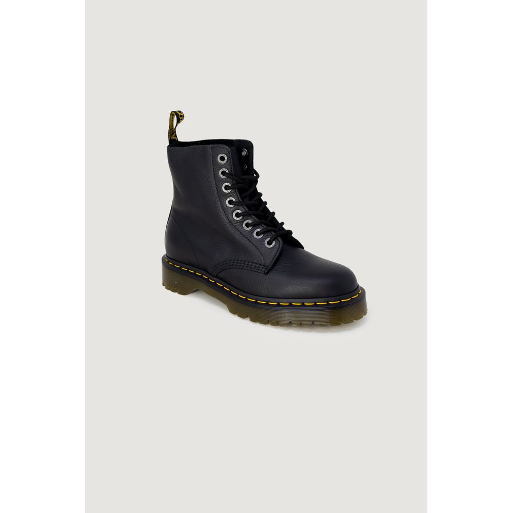 Bottes en cuir noir Dr. Martens
