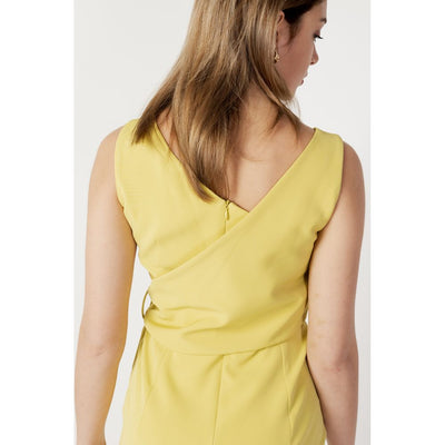 Sandro Ferrone Yellow Polyester Long