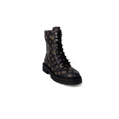 Bottes en cuir artificiel marron Guess