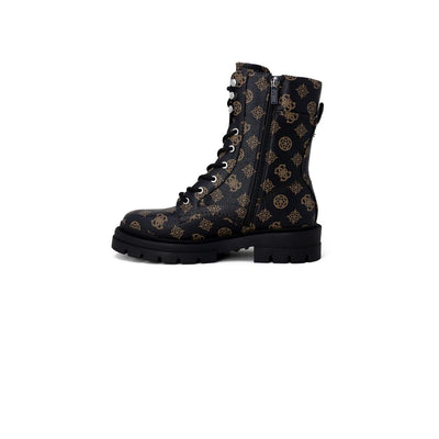 Bottes en cuir artificiel marron Guess