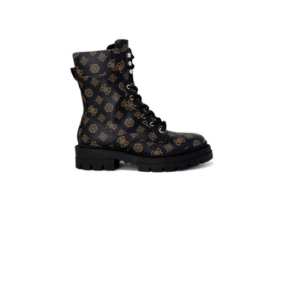 Bottes en cuir artificiel marron Guess