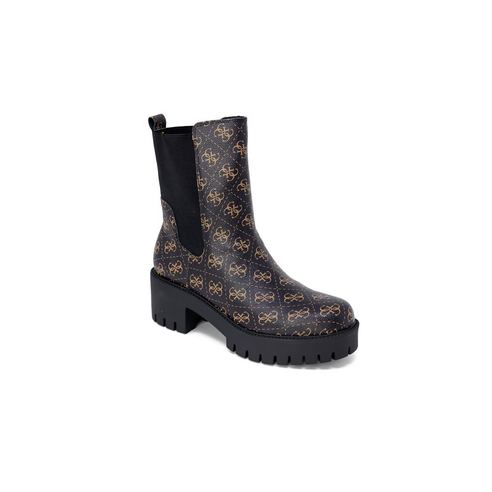 Bottines Guess en cuir noir