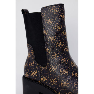 Bottines Guess en cuir noir