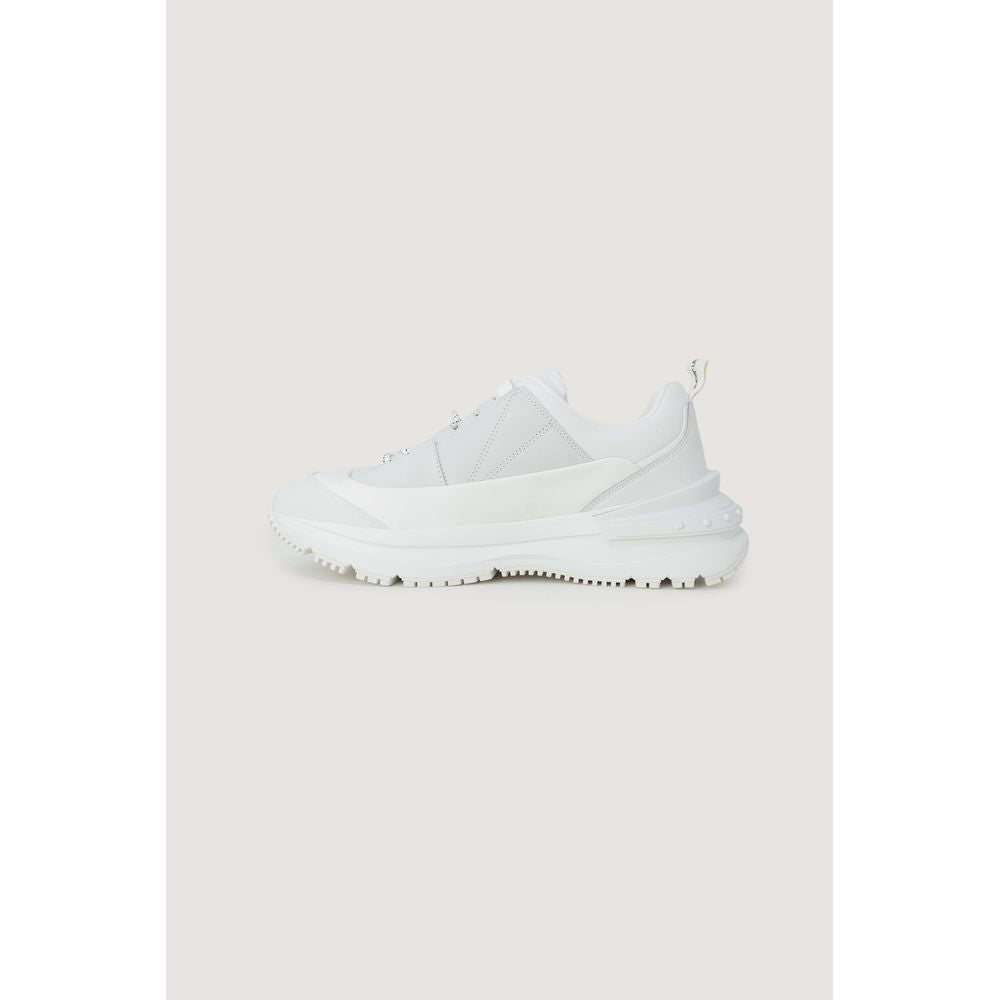 Calvin Klein Jeans Witte Suède Leren Sneaker