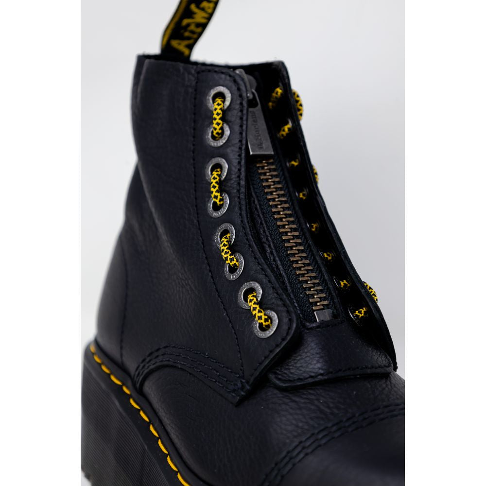Bottes en cuir noir Dr. Martens