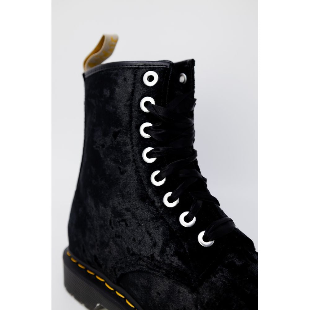 Bottes noires en polyester Dr. Martens