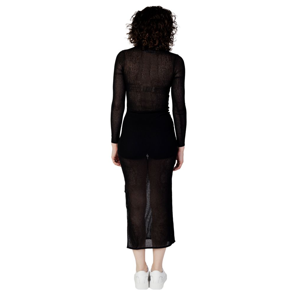 Calvin Klein Jeans Zwarte Marabou Lang