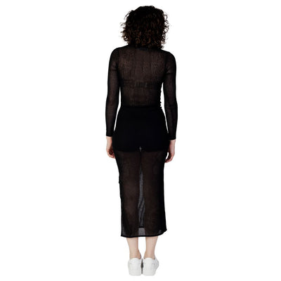 Calvin Klein Jeans Zwarte Marabou Lang