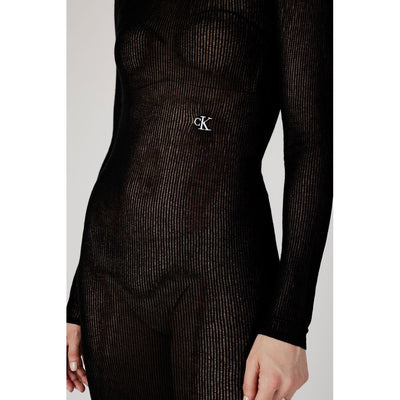 Calvin Klein Jeans Zwarte Marabou Lang