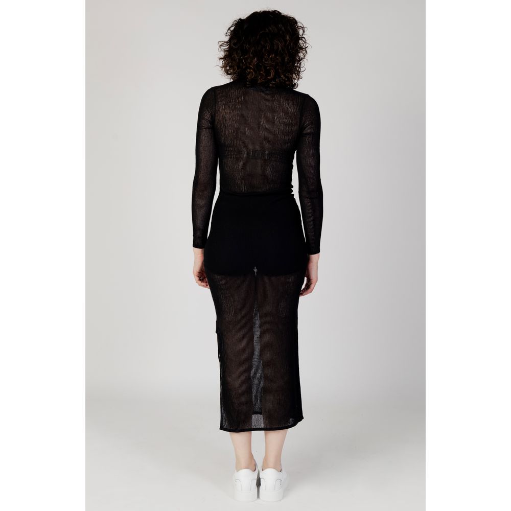 Calvin Klein Jeans Zwarte Marabou Lang