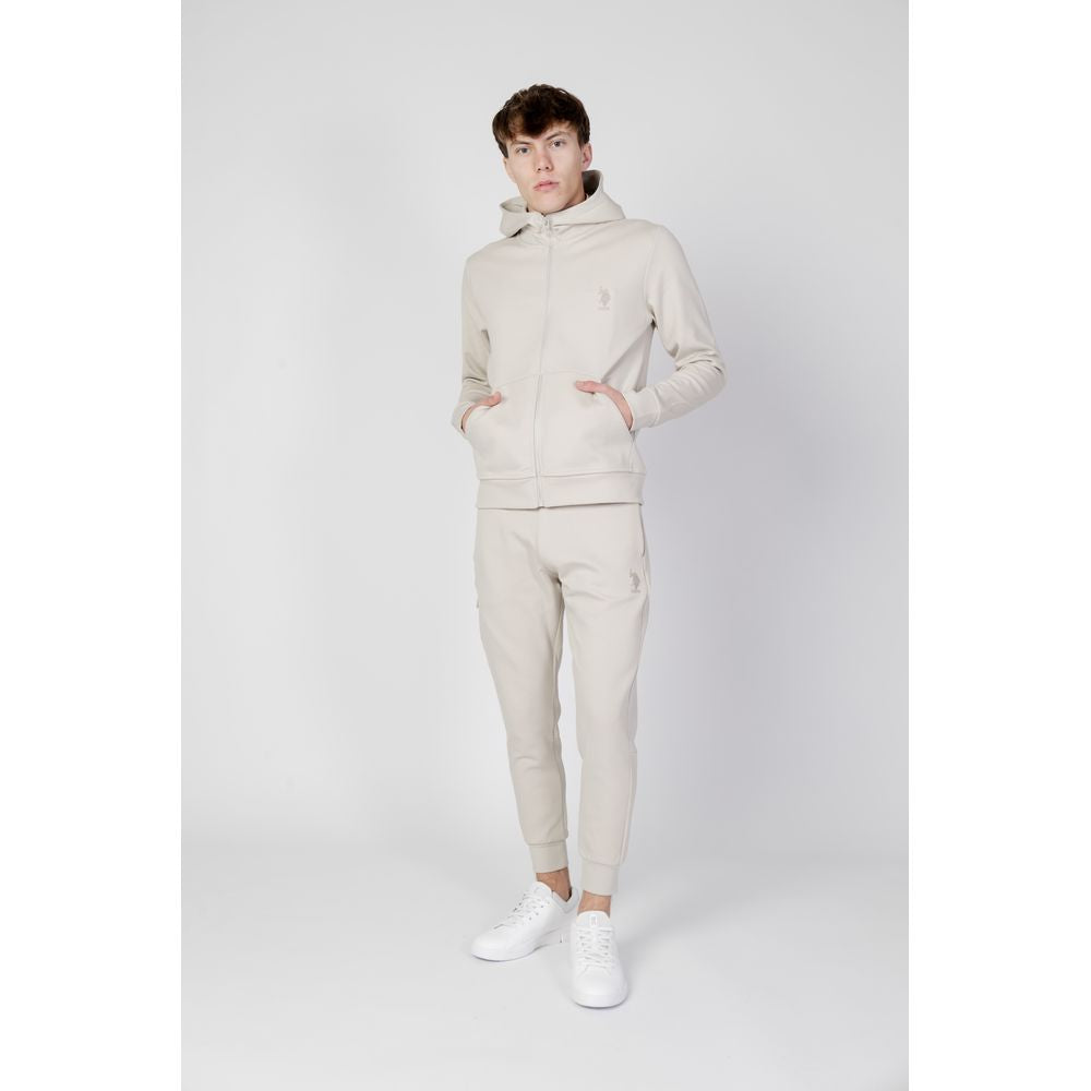 US POLO ASSN. Beige katoenen hoodie