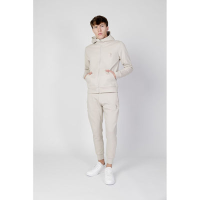 US POLO ASSN. Beige katoenen hoodie