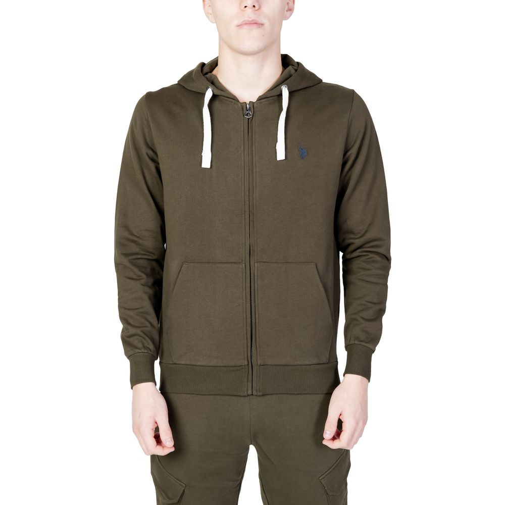 US POLO ASSN. Groene katoenen hoodie