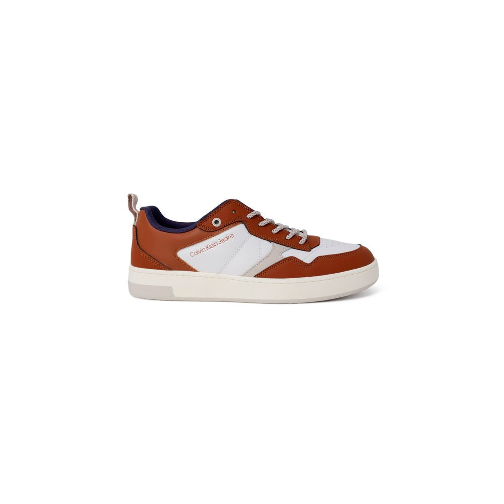 Calvin Klein Jeans Bruine Leren Sneaker