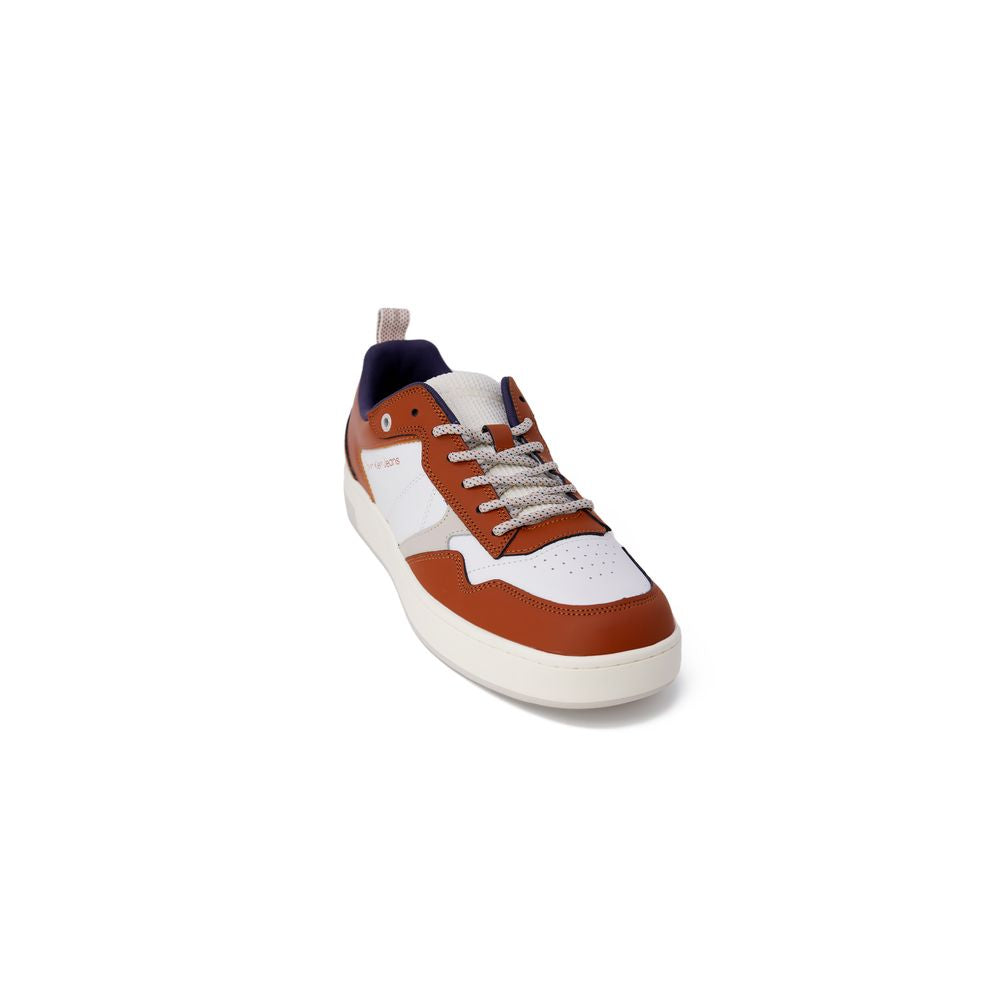 Calvin Klein Jeans Bruine Leren Sneaker