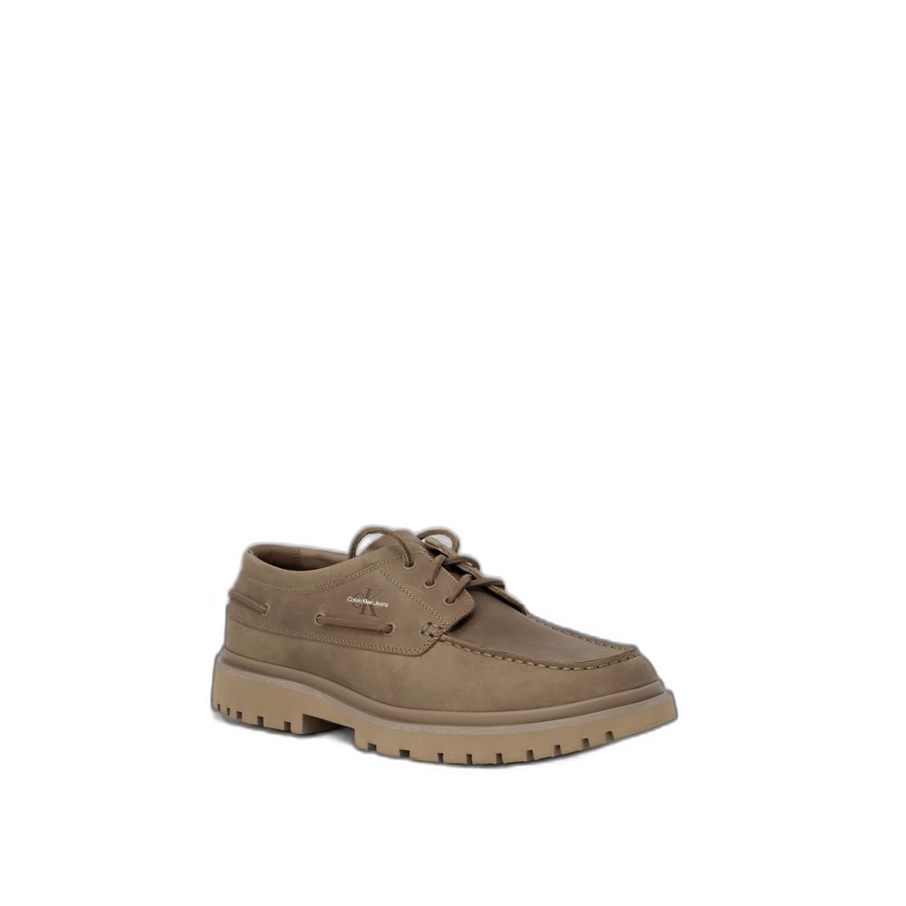 Calvin Klein Jeans Bruine Leren Oxfords En Derby