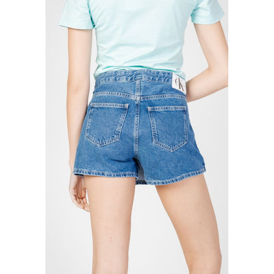 Short en coton bleu Calvin Klein Jeans