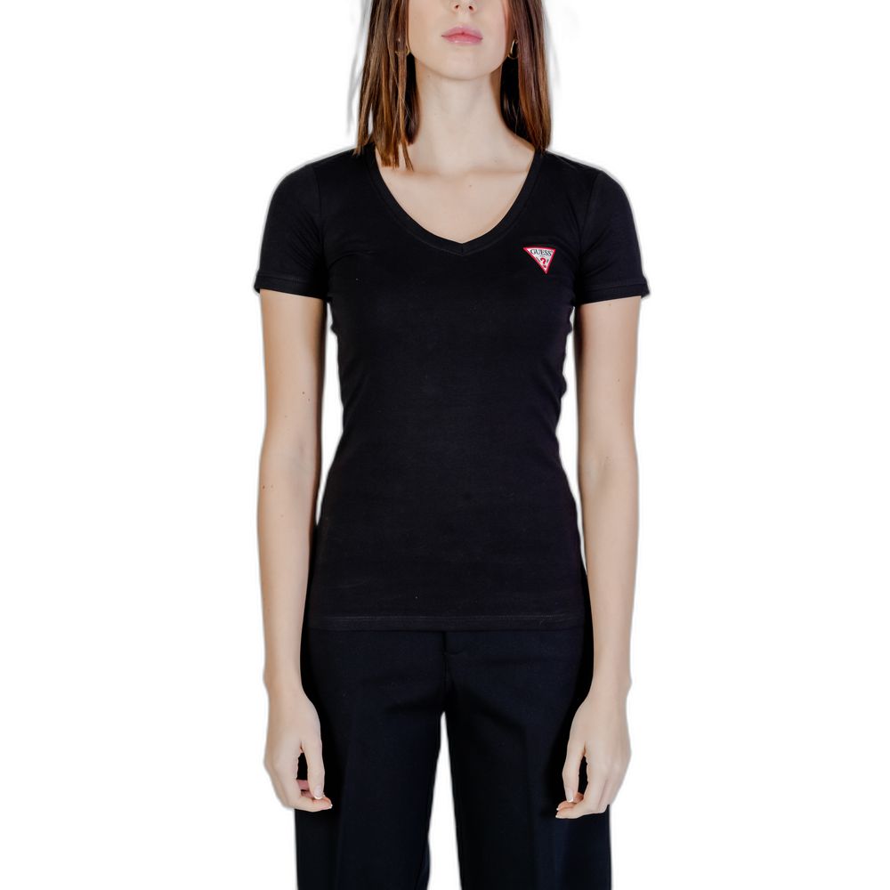 Guess Zwart Katoenen T-shirt