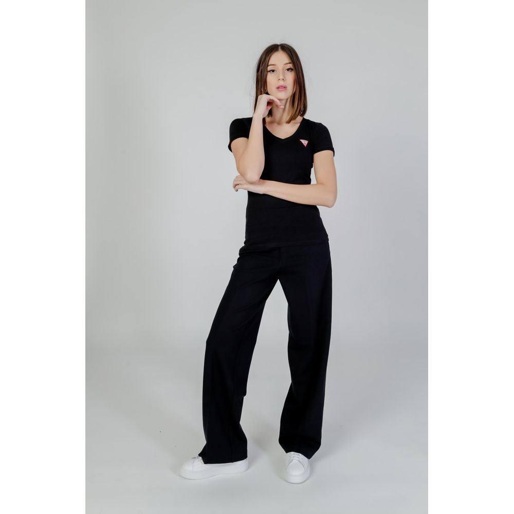 Guess Zwart Katoenen T-shirt